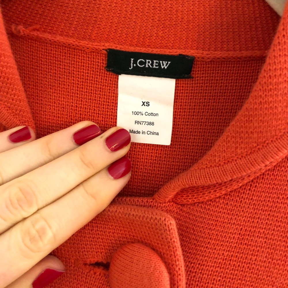J Crew Orange Double Breasted Jacket - image 2